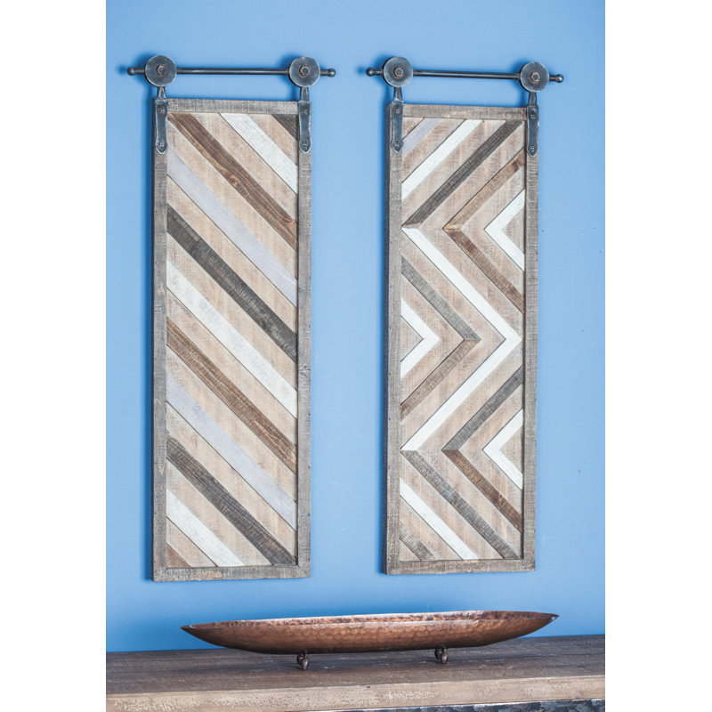 Union Rustic Wood & Metal Wall Décor Set & Reviews Wayfair
